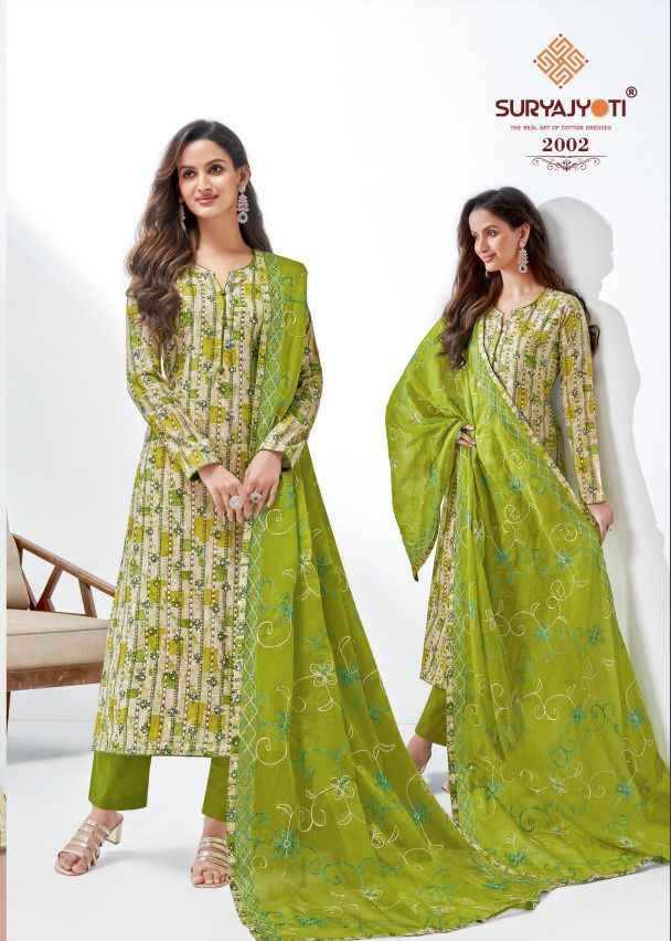 SURYAJYOTI NISHA VOL 2 CAMBRIC COTTON FOIL & KHADI PRINT FANCY SALWAR SUITS