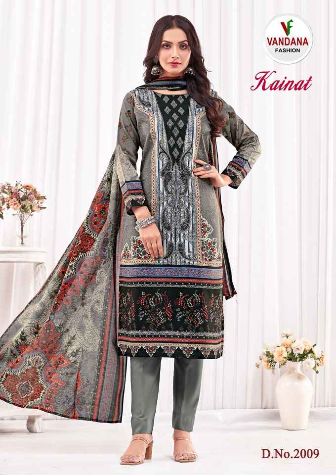 VANDANA FASHION KAINAT VOL 2 COTTON DRESS MATERIAL CATALOG WHOLESALE PRICE