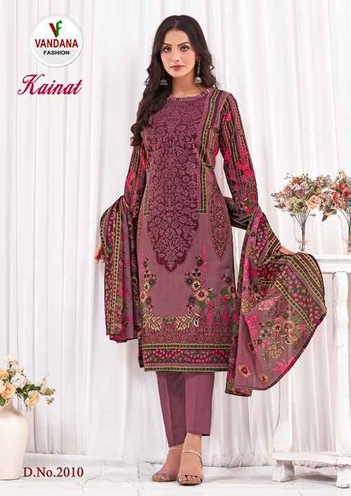 VANDANA FASHION KAINAT VOL 2 COTTON DRESS MATERIAL CATALOG WHOLESALE PRICE