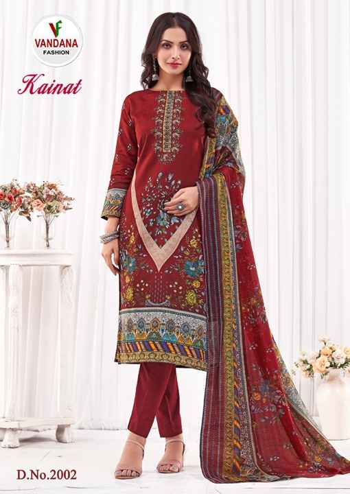 VANDANA FASHION KAINAT VOL 2 COTTON DRESS MATERIAL CATALOG WHOLESALE PRICE