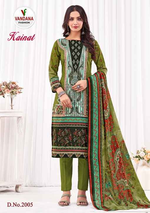 VANDANA FASHION KAINAT VOL 2 COTTON DRESS MATERIAL CATALOG WHOLESALE PRICE