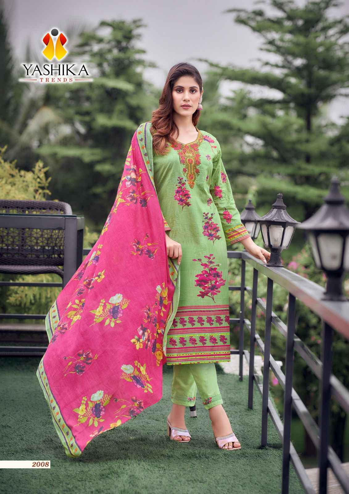 YASHIKA TRENDS BELLA VOL 2 COTTON SUITS CATALOG WHOLESALE PRICE