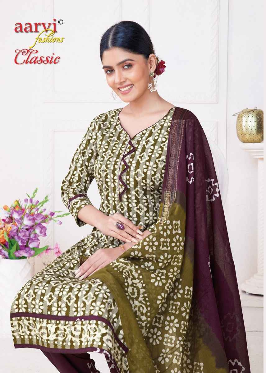 Aarvi Fashion Classic Vol 5 Cotton Kurti Combo 8 pcs Catalogue - Surat Wholesale Market