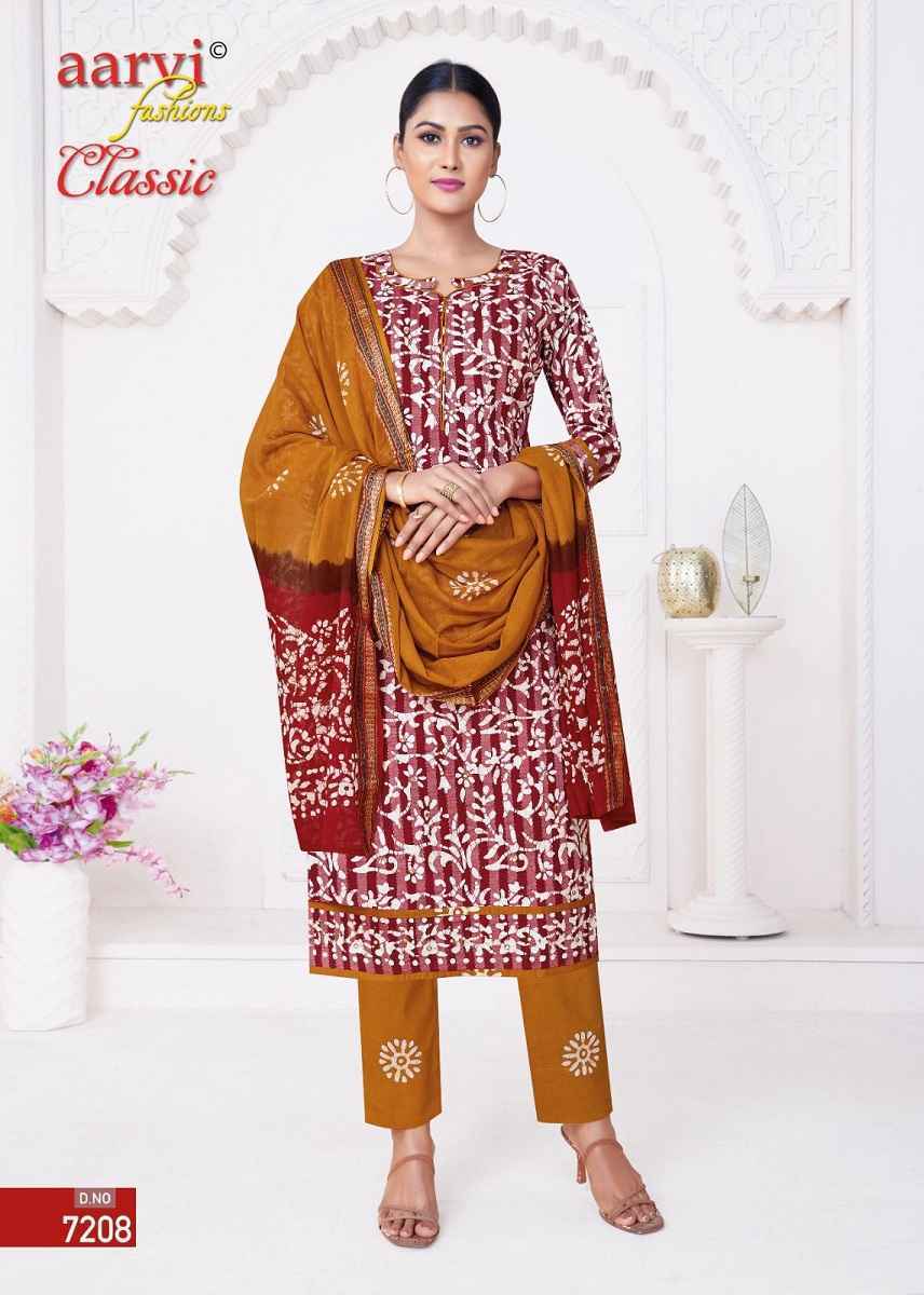 Aarvi Fashion Classic Vol 5 Cotton Kurti Combo 8 pcs Catalogue - Surat Wholesale Market