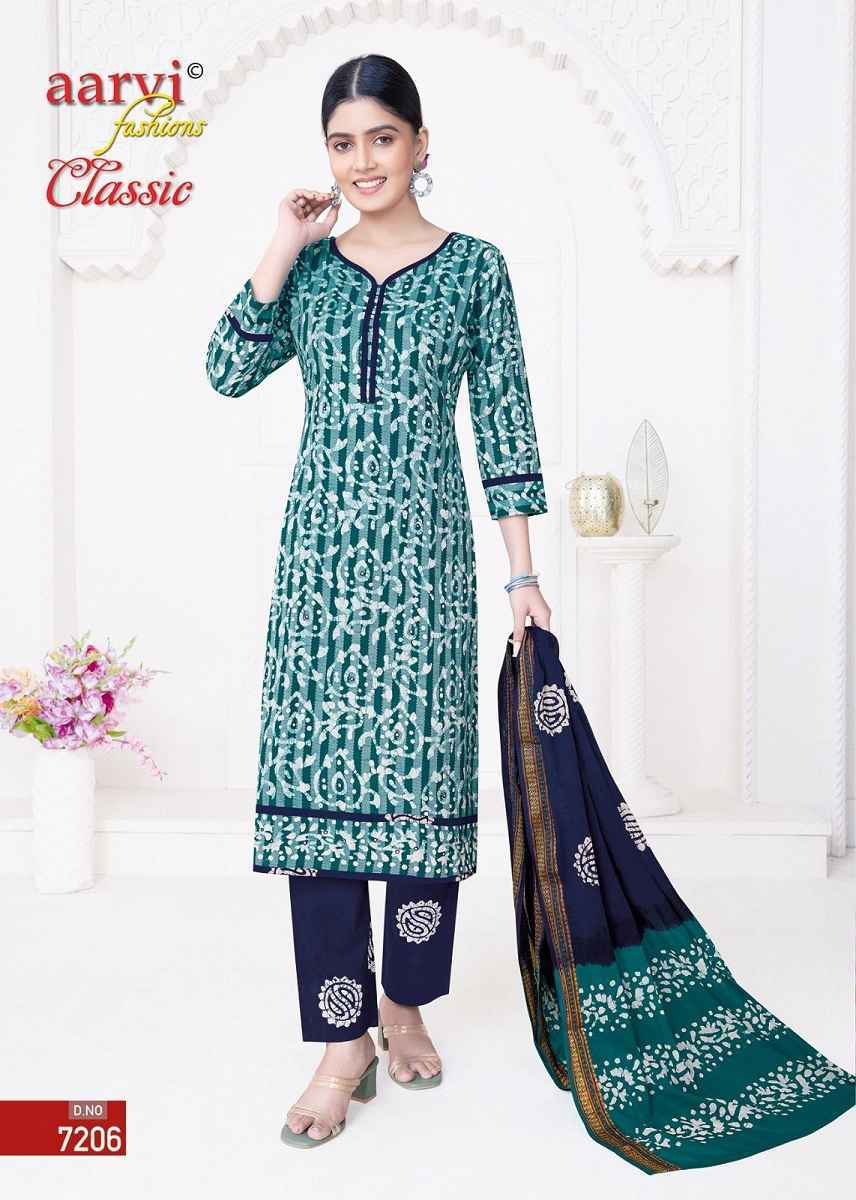 Aarvi Fashion Classic Vol 5 Cotton Kurti Combo 8 pcs Catalogue - Surat Wholesale Market