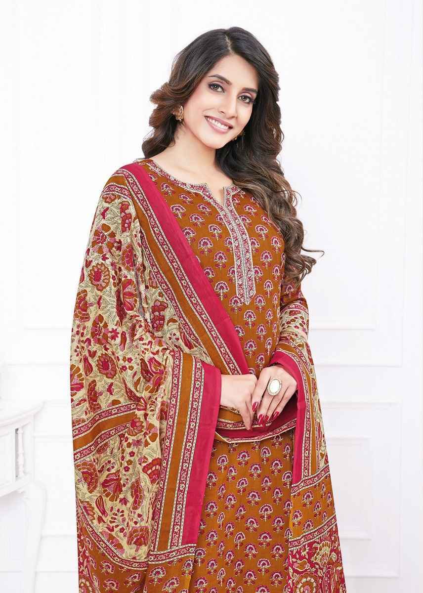 Aarvi Kalamkari Vol 1 Cotton Kurti Combo With Katha Work 10 pcs Catalogue - Surat Wholesale Market