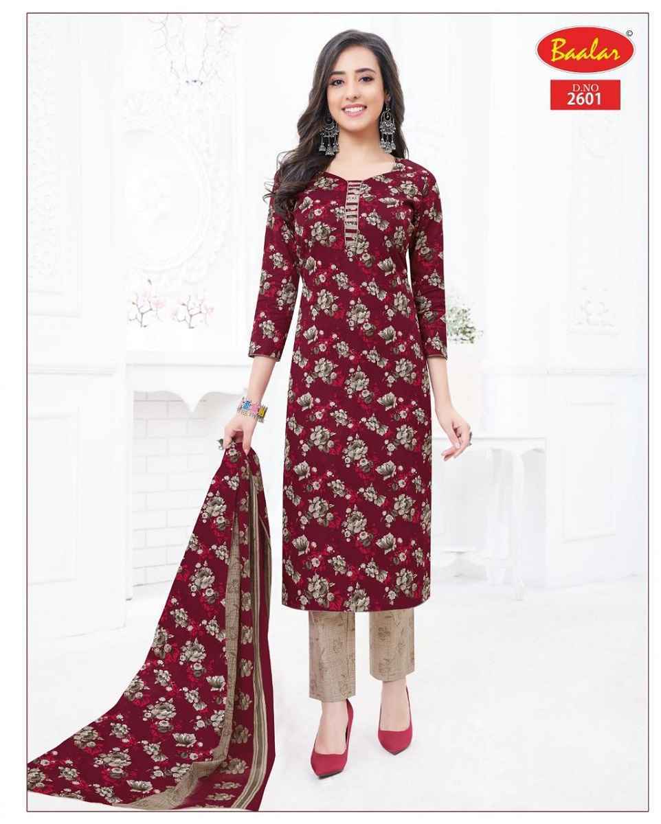 Baalar cotton 2024 dress materials catalogue