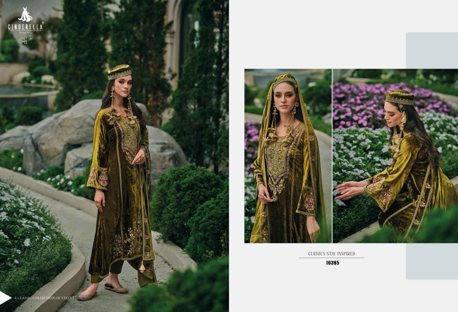 Cindrella Hasrat Velvet Dress Material 8 pcs Catalogue - Surat Wholesale Market