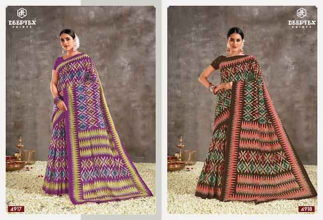Deeptex Mother India Vol 49 Cotton Saree 30 pcs Catalogue - Surat Wholesale Market