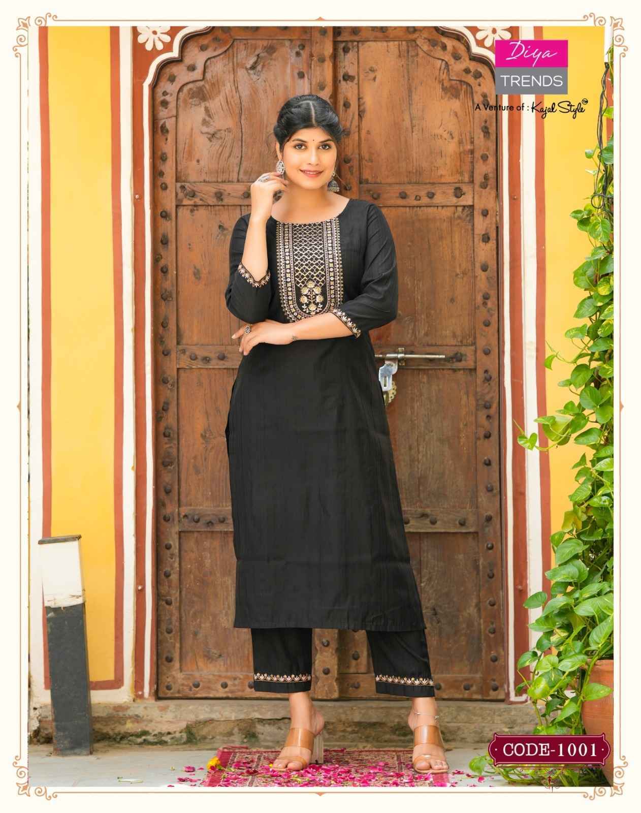Diya Trends Satrangi Muslin Kurti Combo 10 pcs Catalogue - Surat Wholesale Market