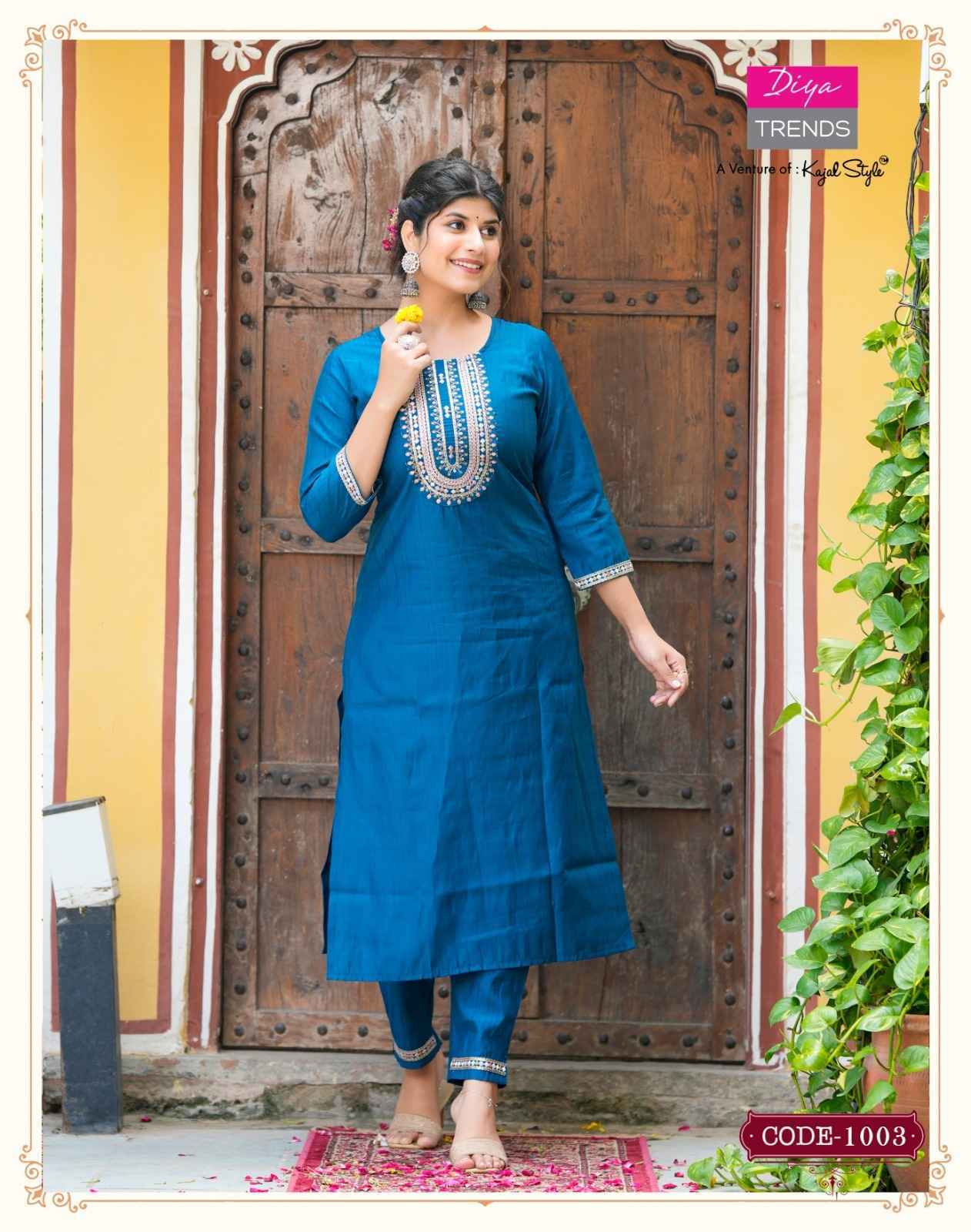 Diya Trends Satrangi Muslin Kurti Combo 10 pcs Catalogue - Surat Wholesale Market
