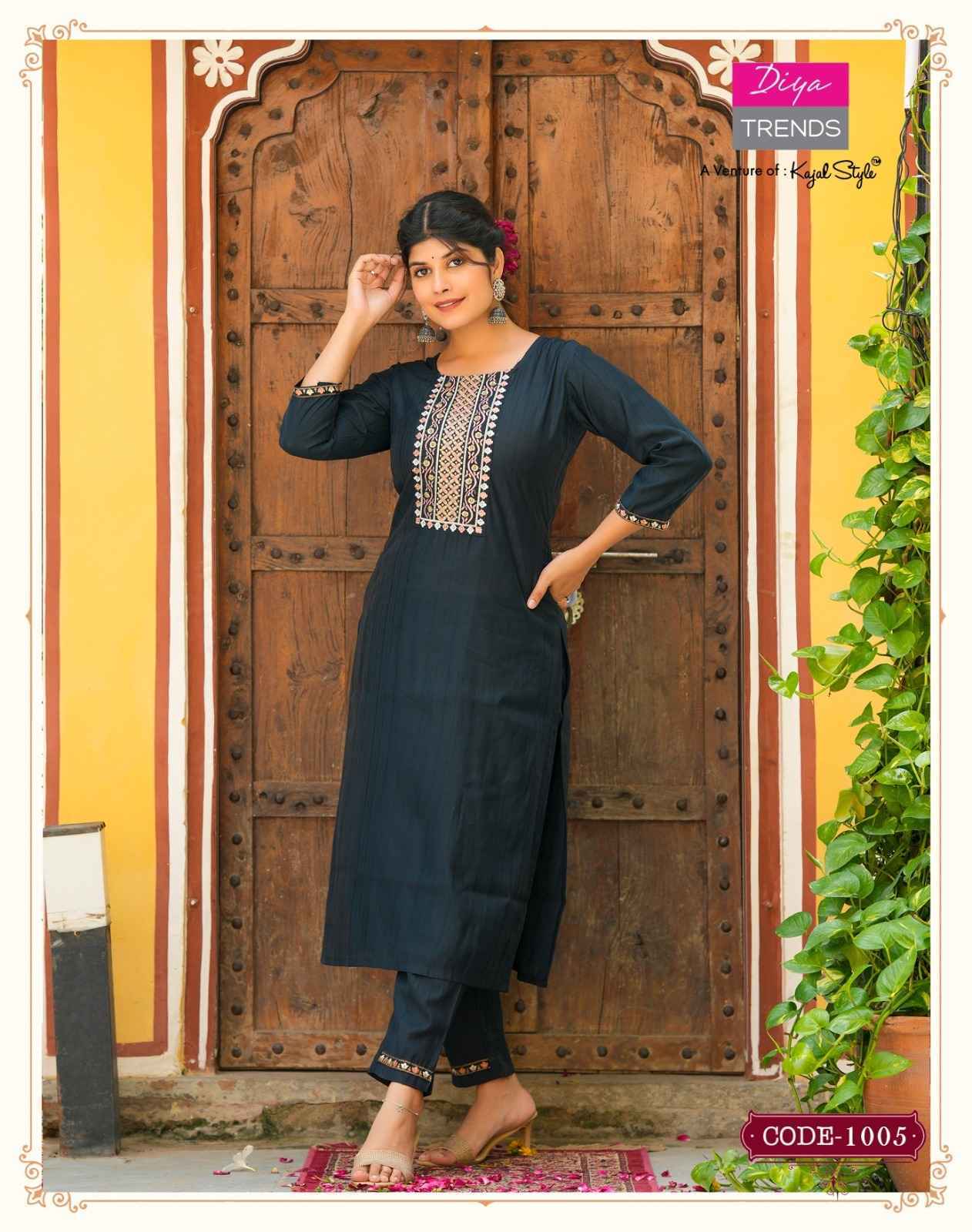 Diya Trends Satrangi Muslin Kurti Combo 10 pcs Catalogue - Surat Wholesale Market
