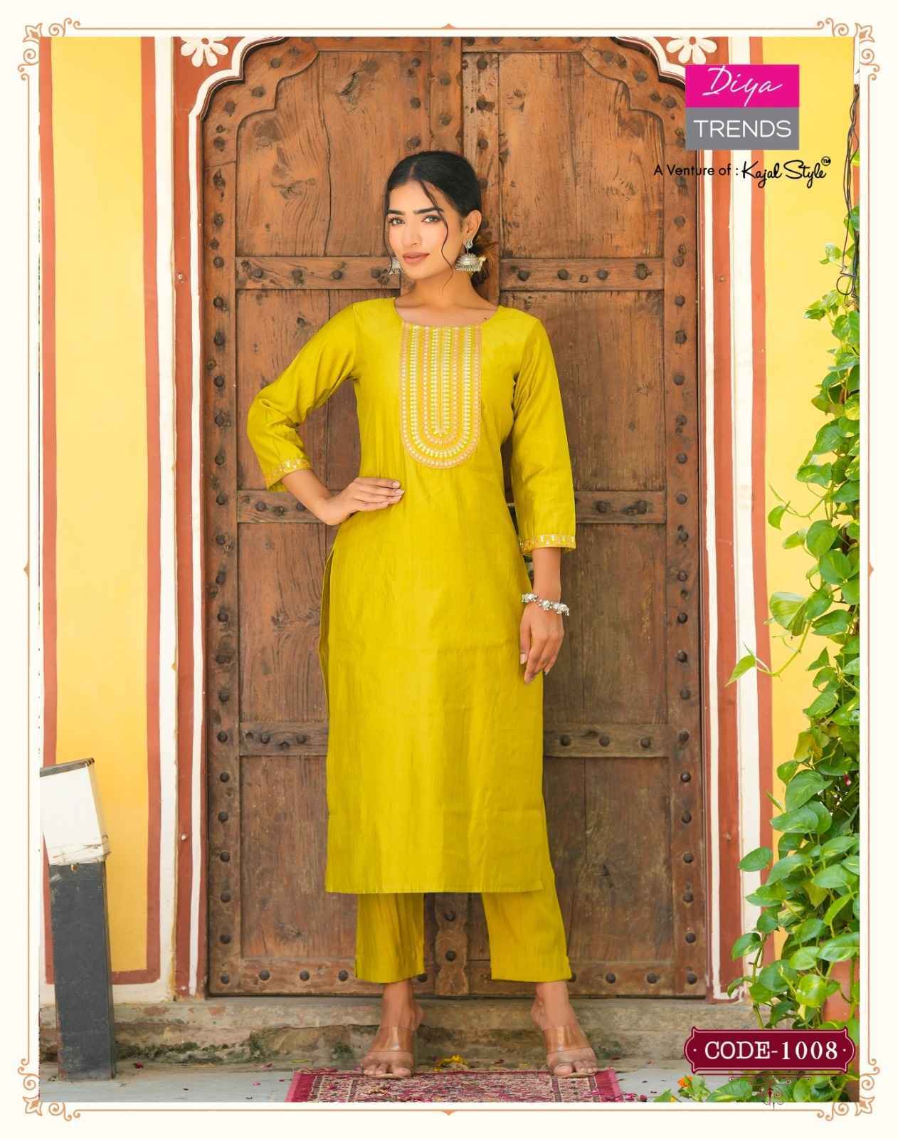 Diya Trends Satrangi Muslin Kurti Combo 10 pcs Catalogue - Surat Wholesale Market