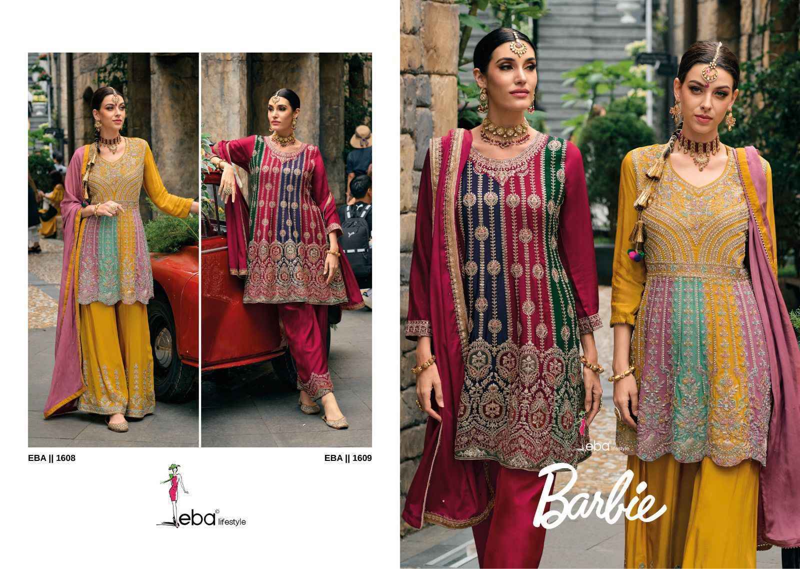 Eba Lifestyle Barbie Readymade Chinon Dress 2 pcs Catalogue