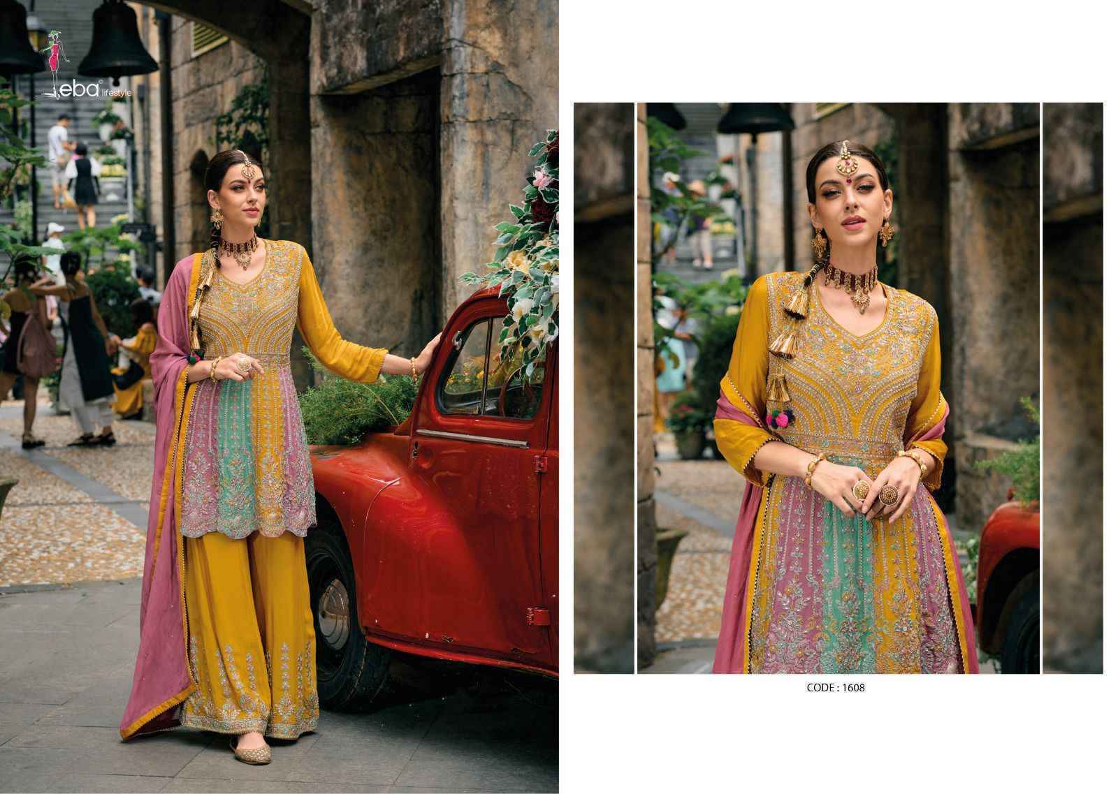 Eba Lifestyle Barbie Readymade Chinon Dress 2 pcs Catalogue