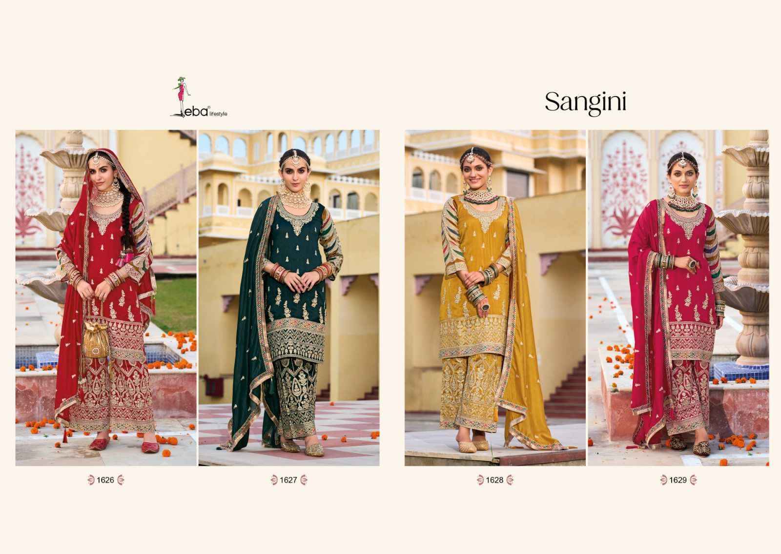 Eba Lifestyle Sangini Readymade Silk Dress 4 pcs Catalogue - Surat Wholesale Market