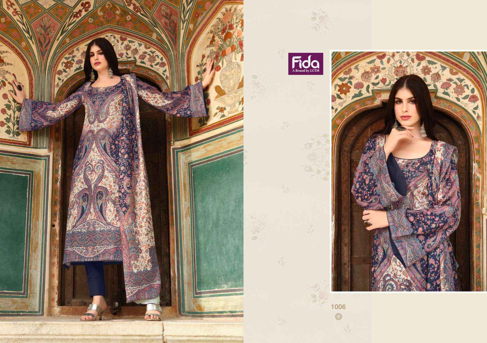 Fida Aakrash Wool Dress Material 6 pcs Catalogue