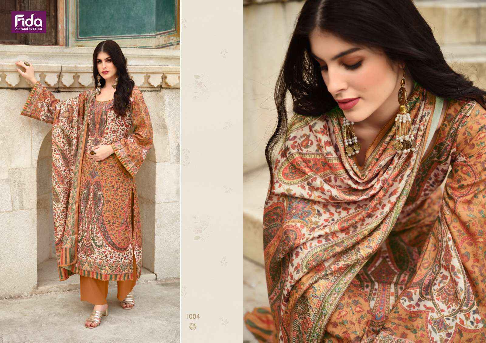 Fida Aakrash Wool Dress Material 6 pcs Catalogue