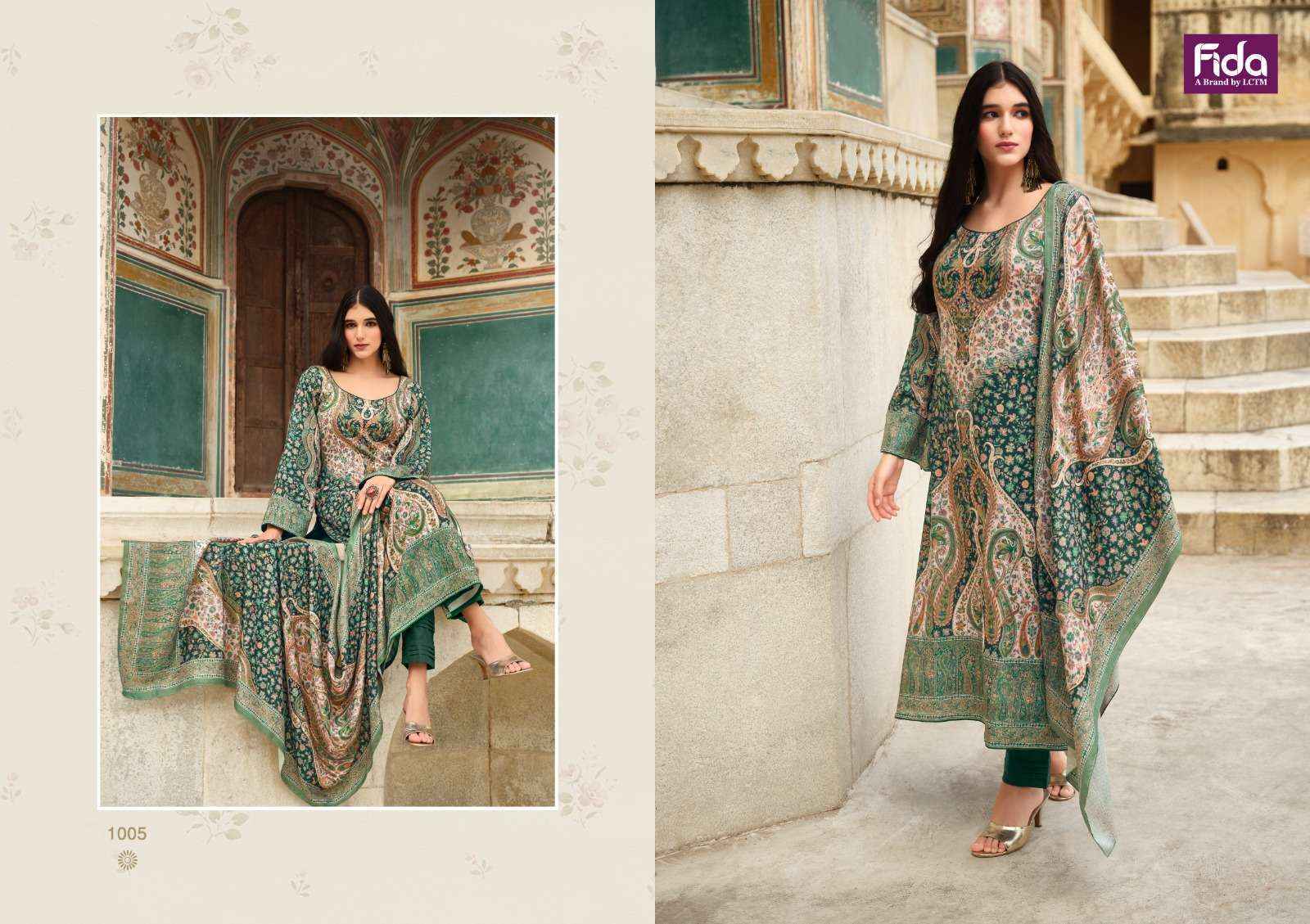 Fida Aakrash Wool Dress Material 6 pcs Catalogue