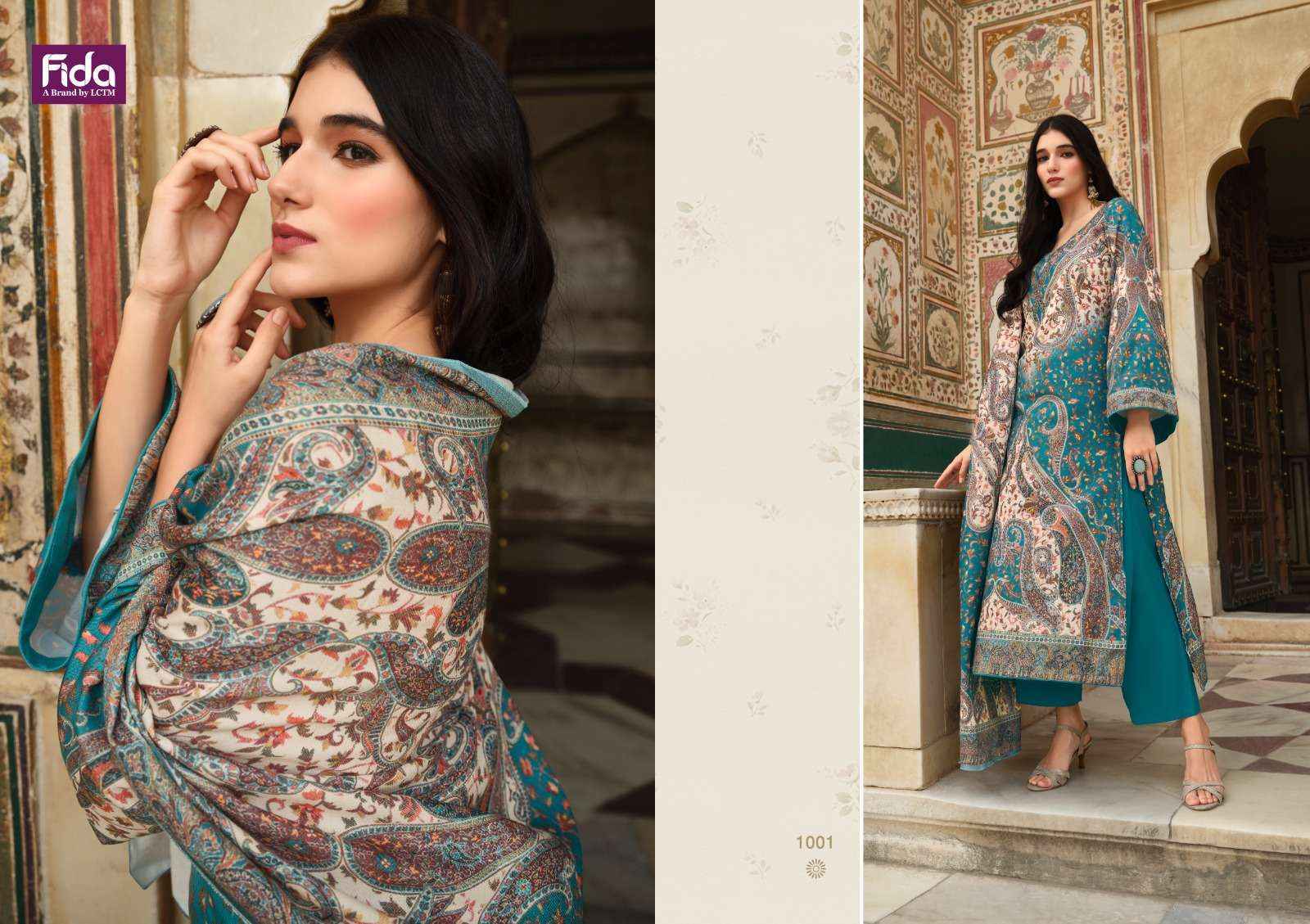 Fida Aakrash Wool Dress Material 6 pcs Catalogue