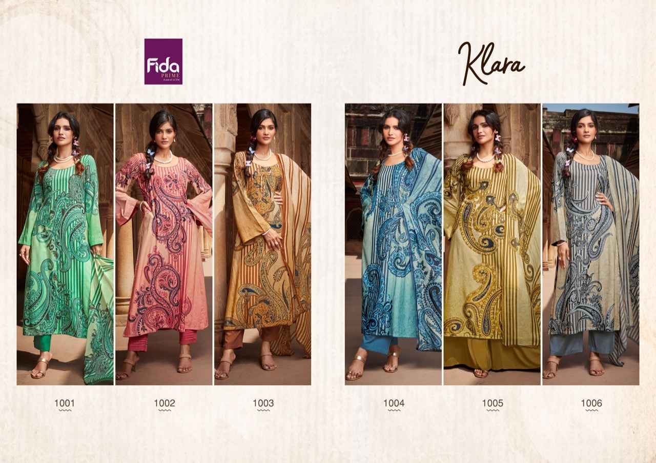 Fida Klara Wool Dress Material 6 pcs Catalogue