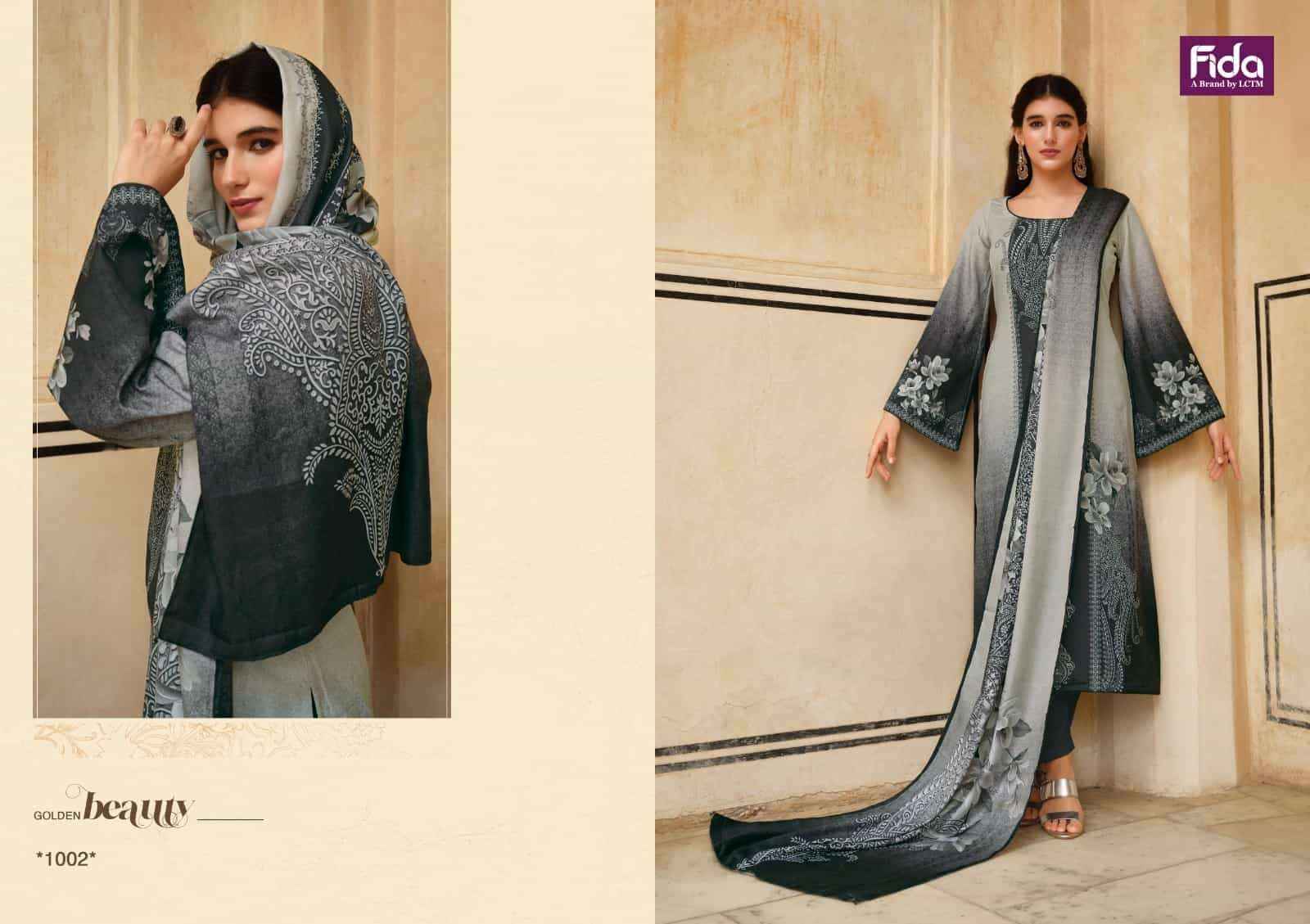 Fida Nalika Pashmina Dress Material 6 pcs Catalogue - Surat Wholesale Market