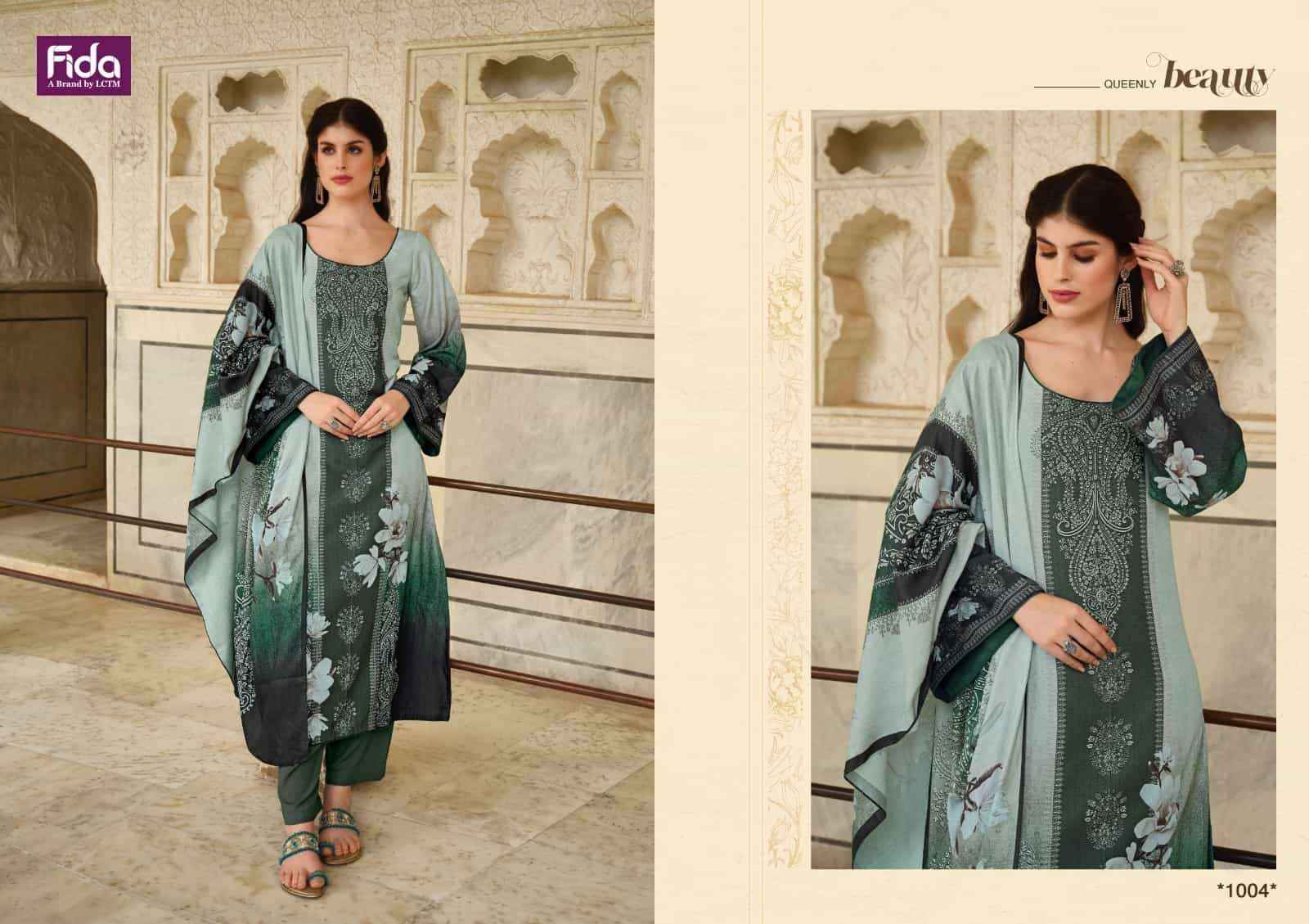 Fida Nalika Pashmina Dress Material 6 pcs Catalogue - Surat Wholesale Market