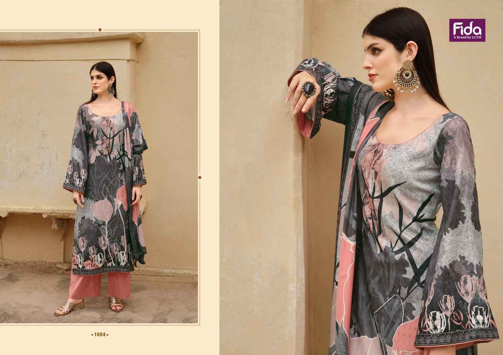 Fida Wave Pashmina Dress Material 6 pcs Catalogue