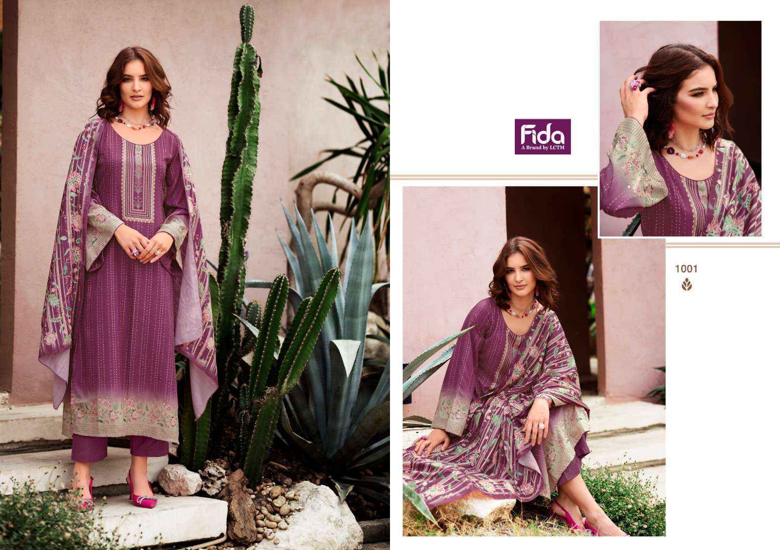 Fida Zeal Pashmina Dress Material 6 pcs Catalogue - Surat Wholesale Market