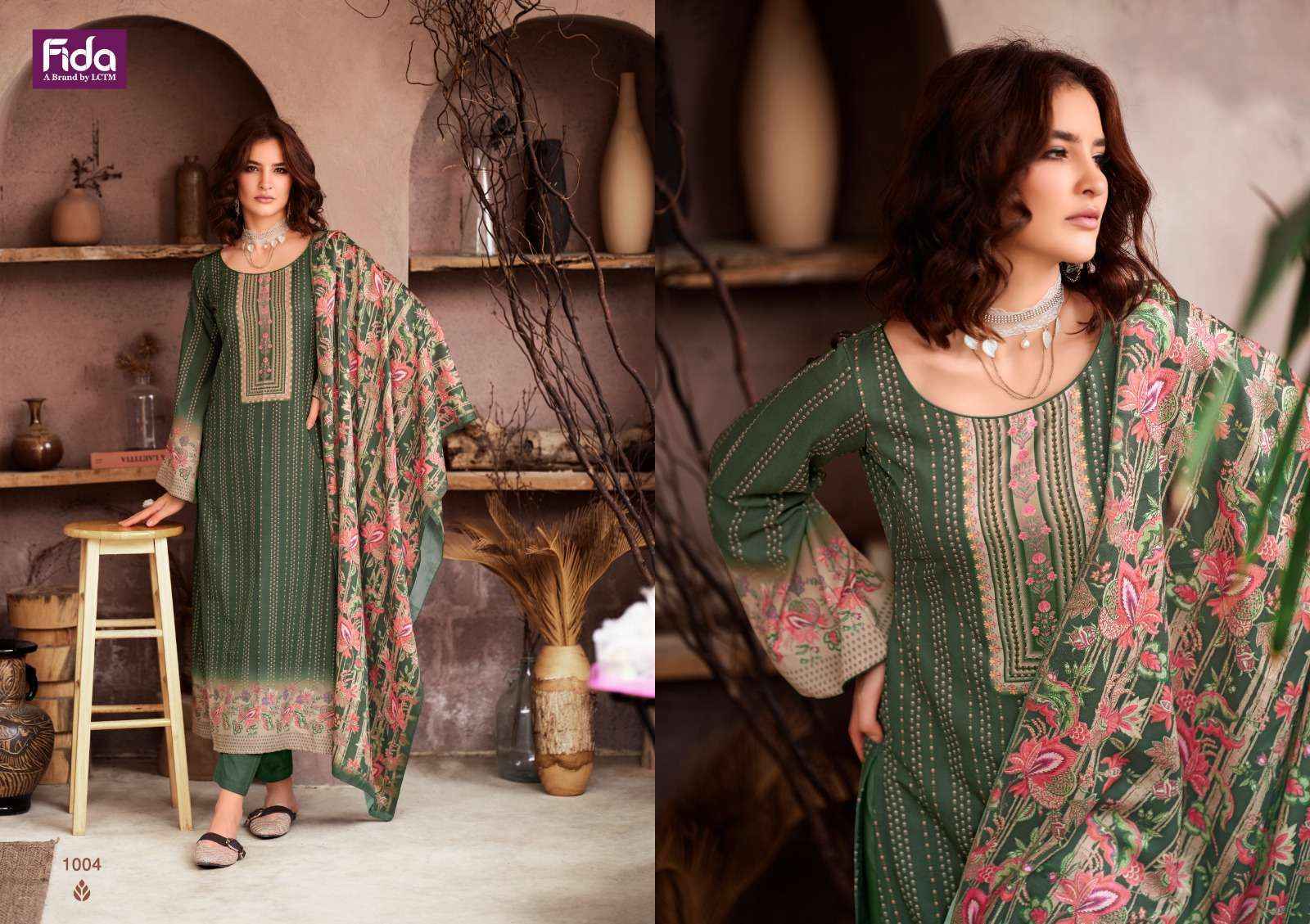Fida Zeal Pashmina Dress Material 6 pcs Catalogue - Surat Wholesale Market