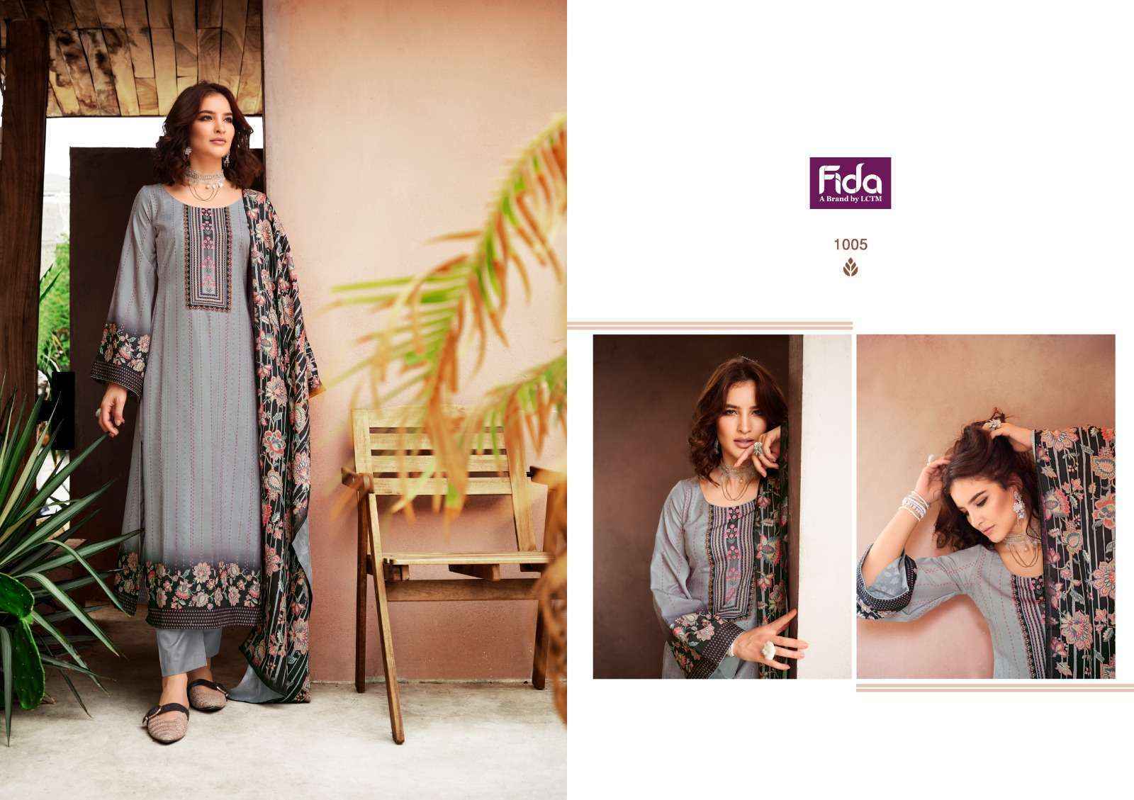 Fida Zeal Pashmina Dress Material 6 pcs Catalogue - Surat Wholesale Market