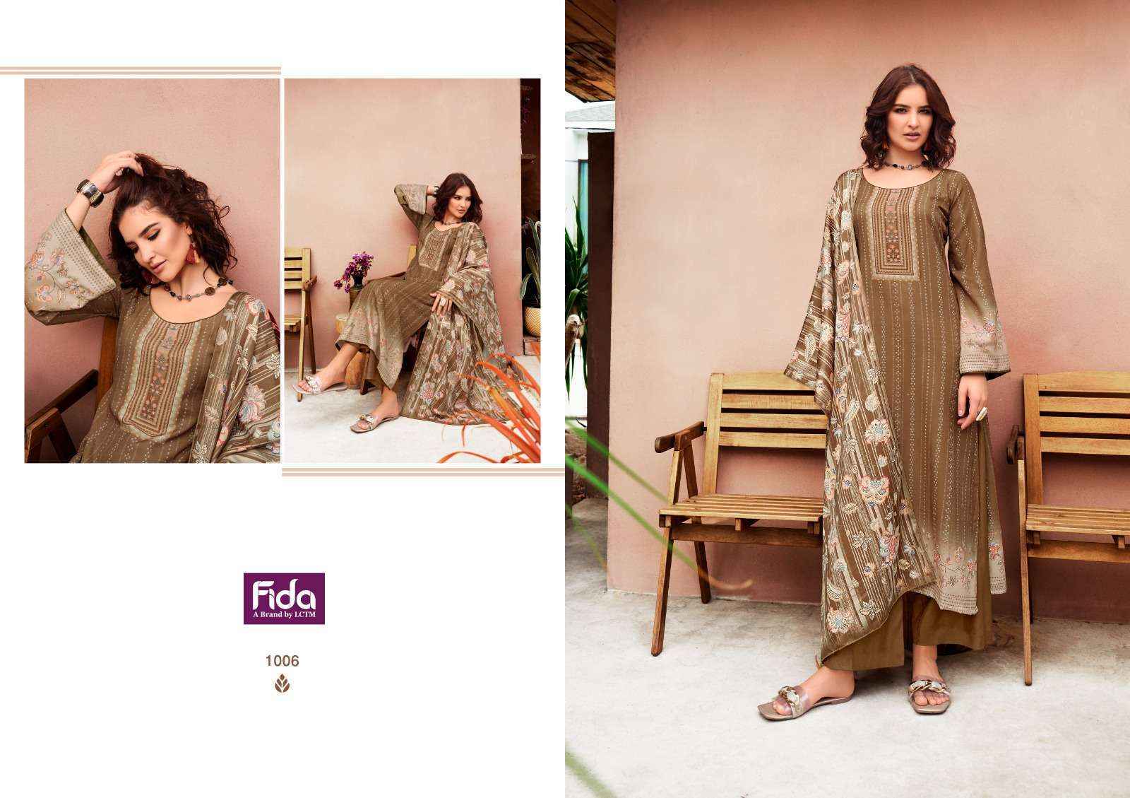 Fida Zeal Pashmina Dress Material 6 pcs Catalogue - Surat Wholesale Market