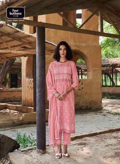 Four Buttons Veda Kurtis Catalog Wholesale Price - Surat Wholesale Market
