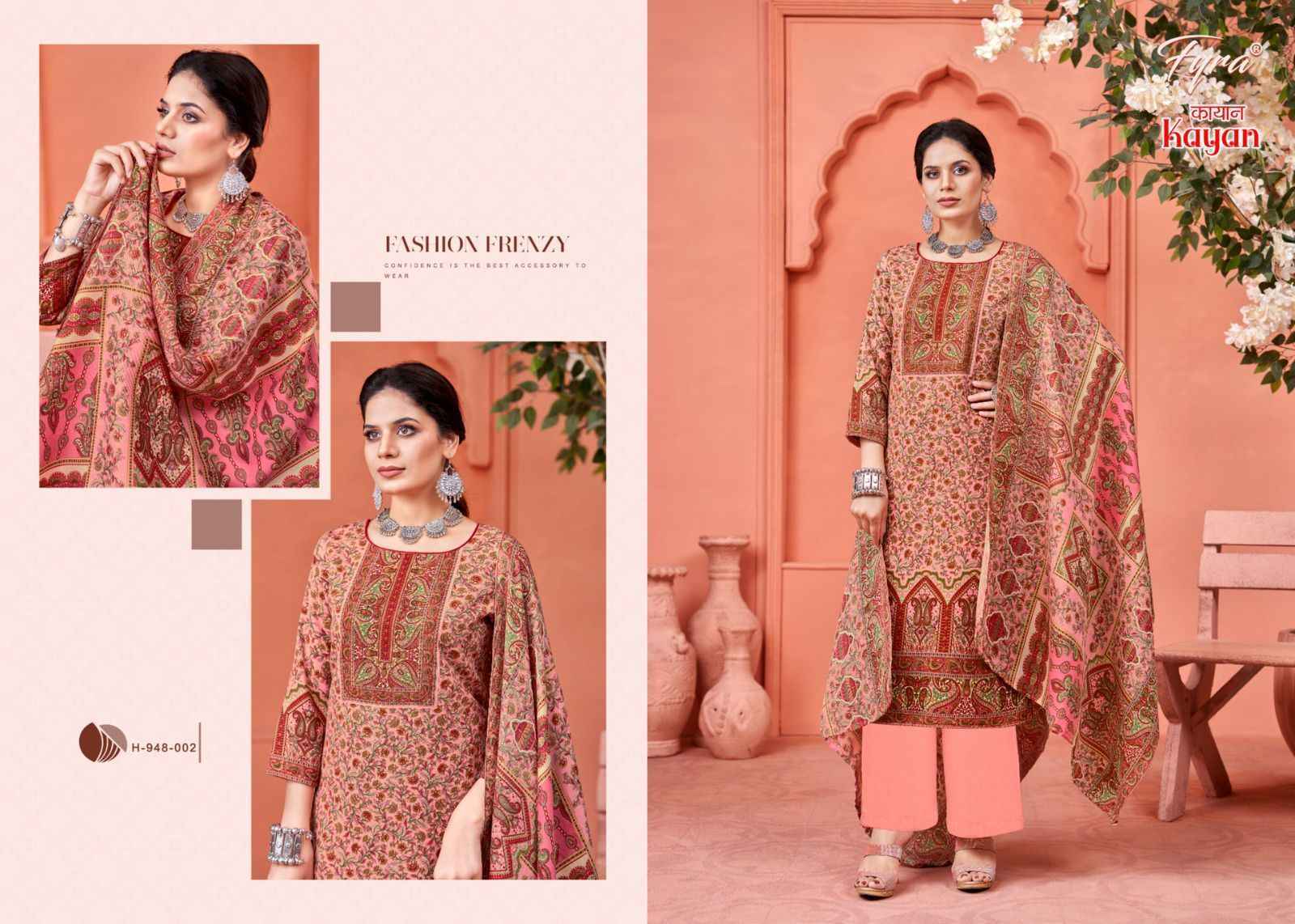 Fyra Kayan Pashmina Dress Material - Surat Wholesale Market