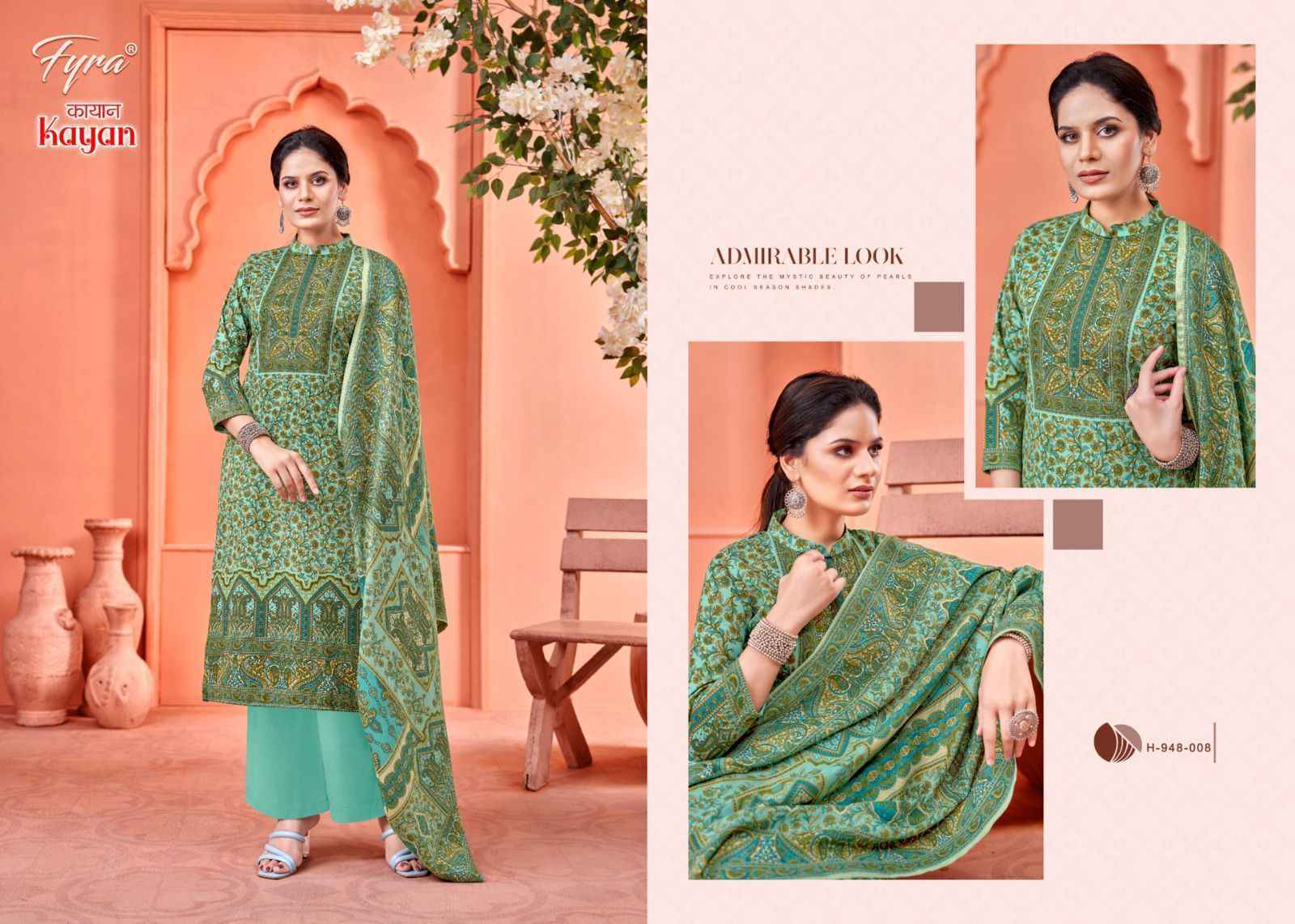 Fyra Kayan Pashmina Dress Material - Surat Wholesale Market