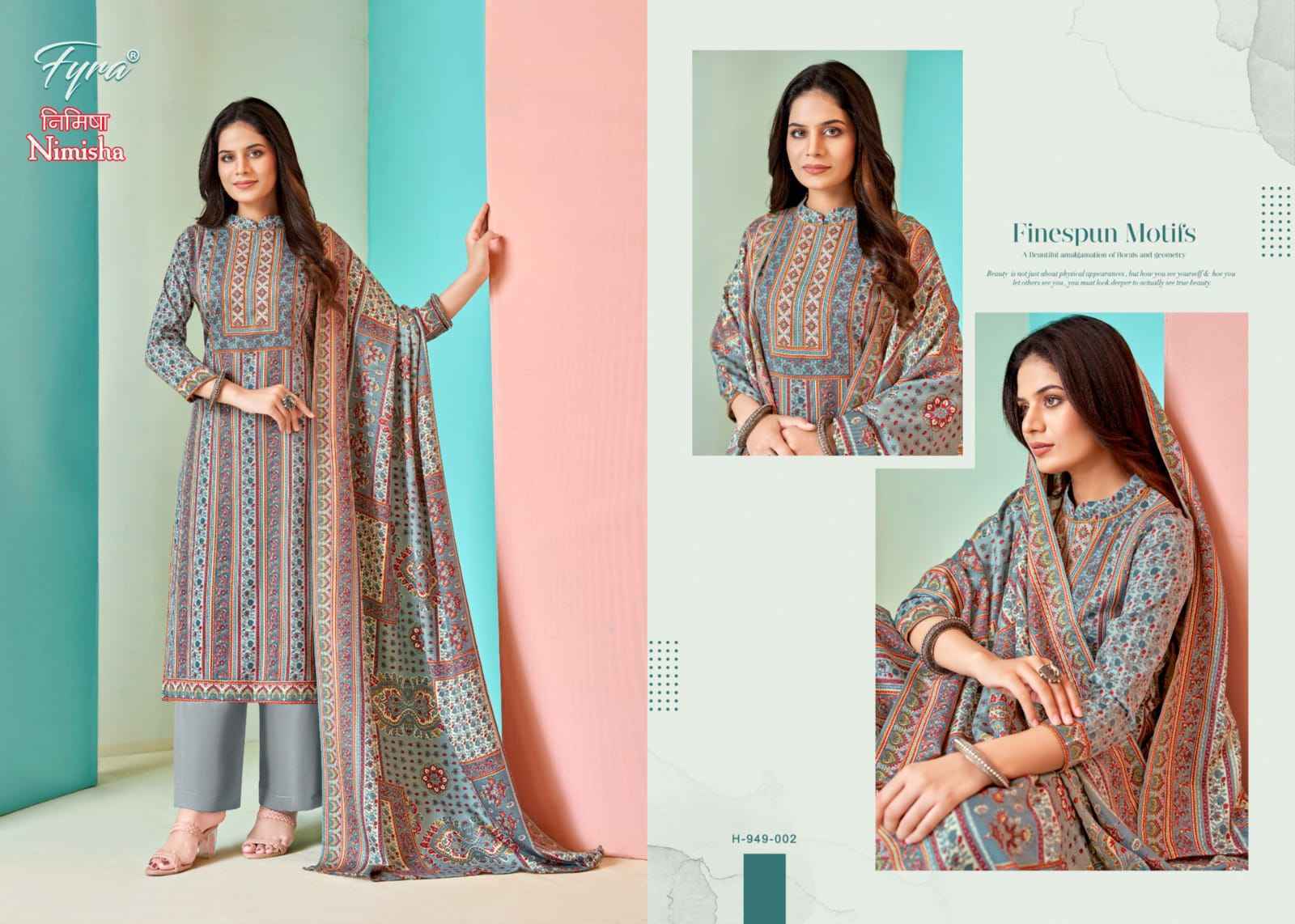 Fyra Nimisha Pashmina Dress Material 8 pcs Catalogue - Surat Wholesale Market