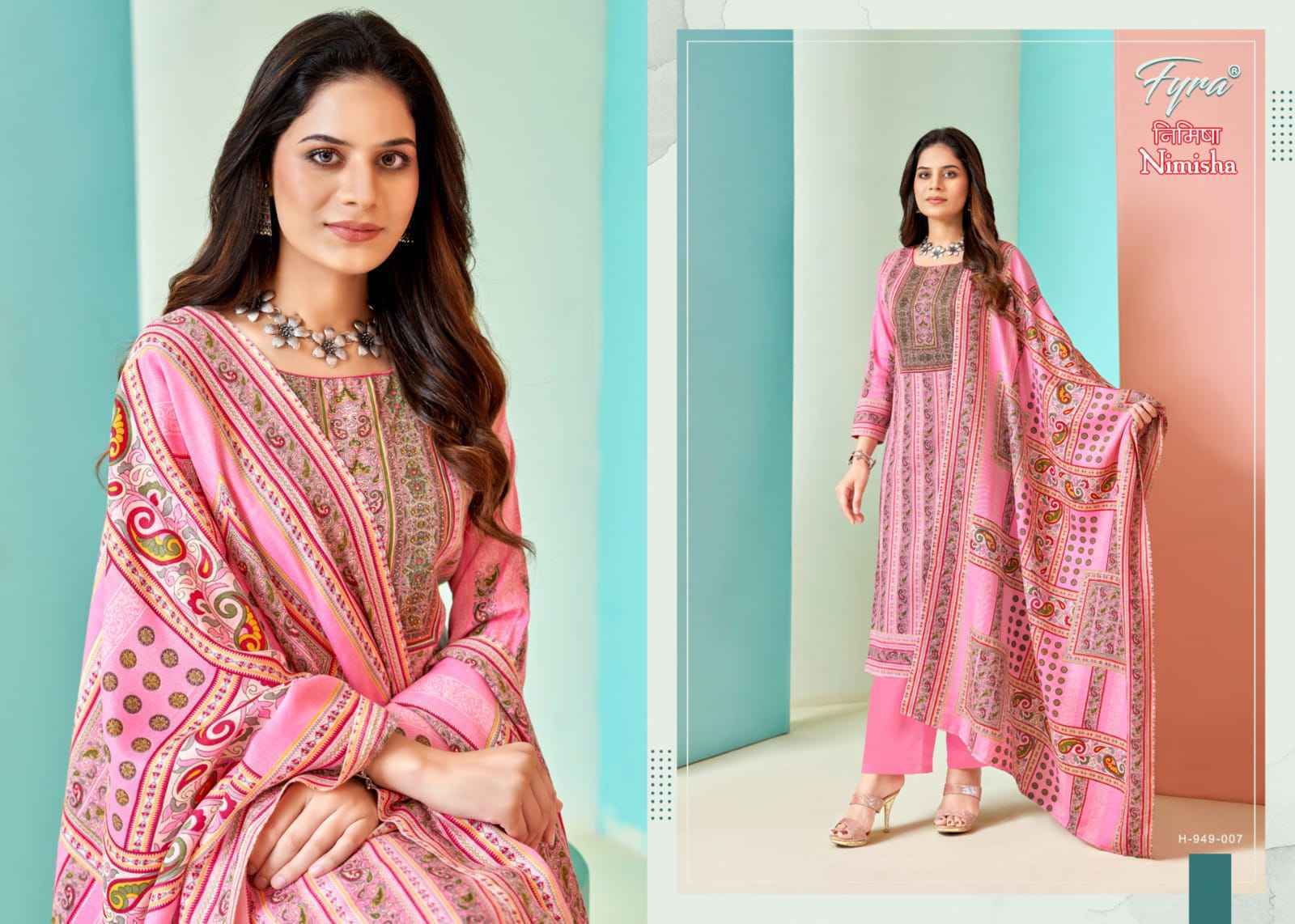 Fyra Nimisha Pashmina Dress Material 8 pcs Catalogue - Surat Wholesale Market