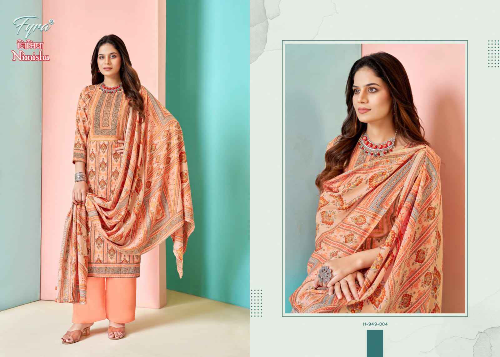Fyra Nimisha Pashmina Dress Material 8 pcs Catalogue - Surat Wholesale Market
