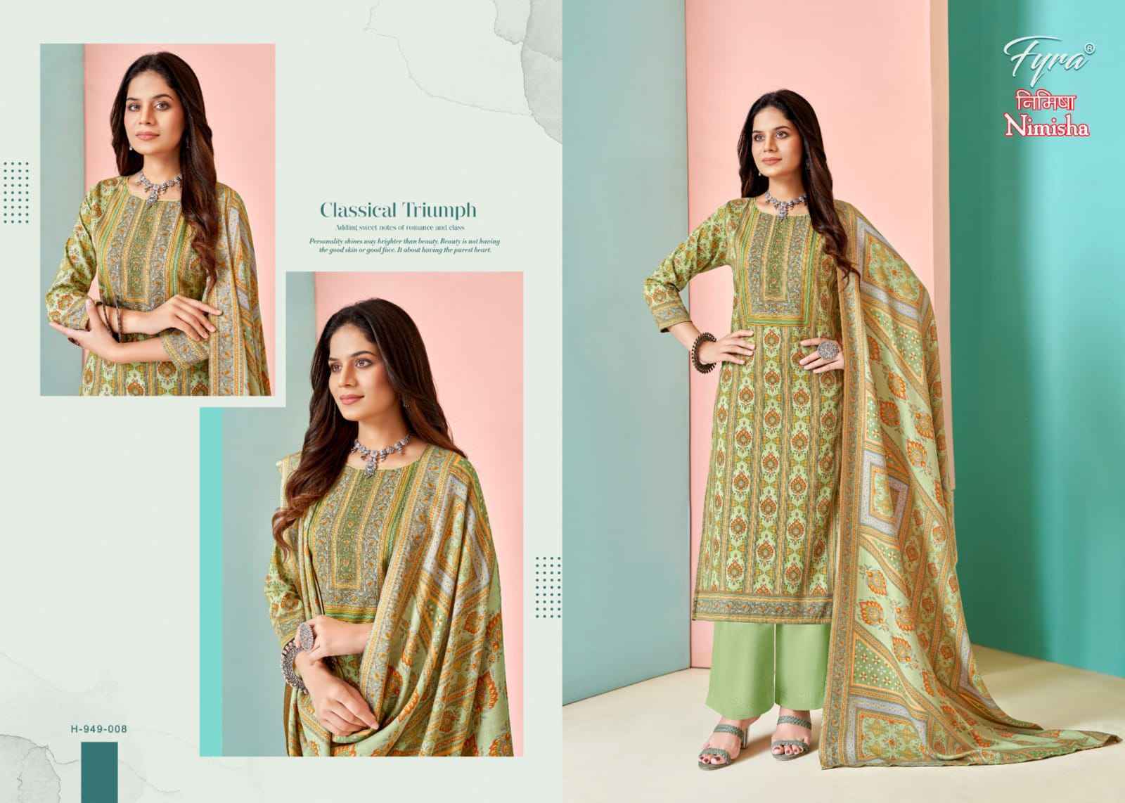 Fyra Nimisha Pashmina Dress Material 8 pcs Catalogue - Surat Wholesale Market
