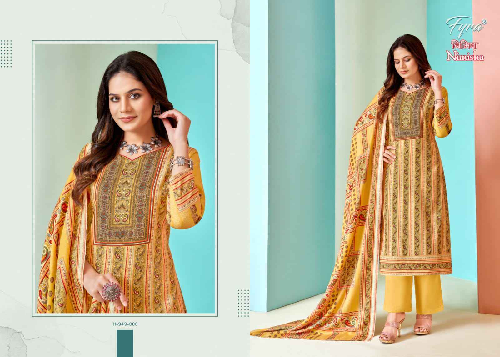 Fyra Nimisha Pashmina Dress Material 8 pcs Catalogue - Surat Wholesale Market