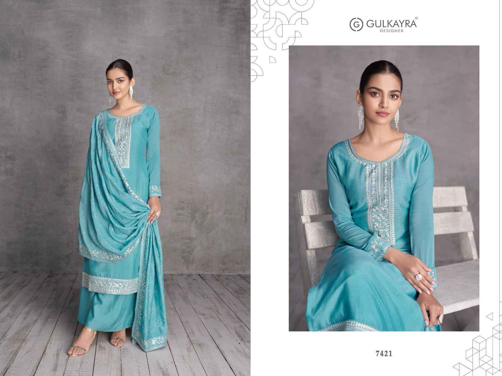 Gulkayra Zoya Silk Dress Material 4 pcs Catalogue - Surat Wholesale Market