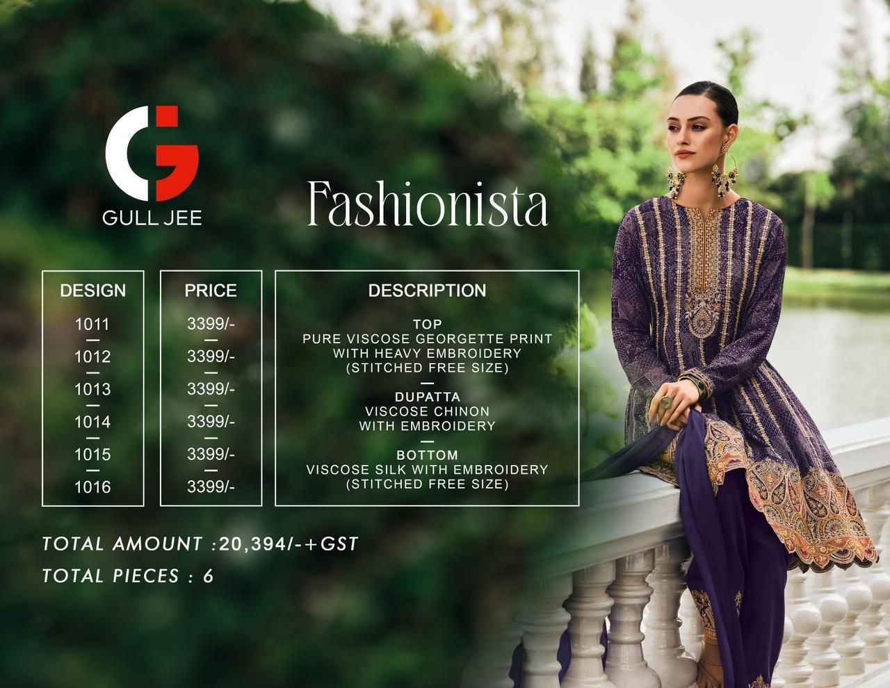 Gull Jee Fashionista Readymade Viscose Georgette Dress 6 pcs Catalogue