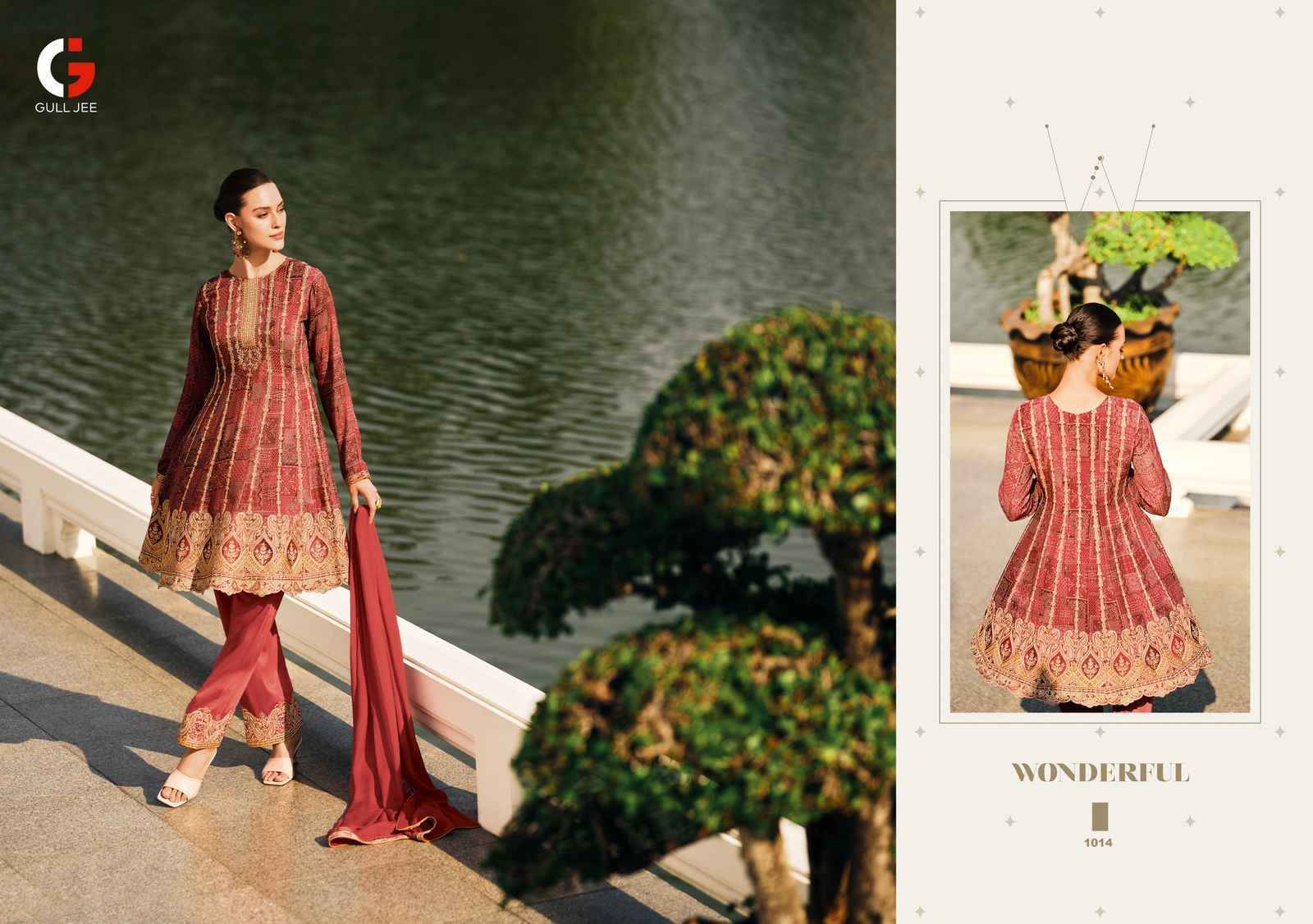 Gull Jee Fashionista Readymade Viscose Georgette Dress 6 pcs Catalogue