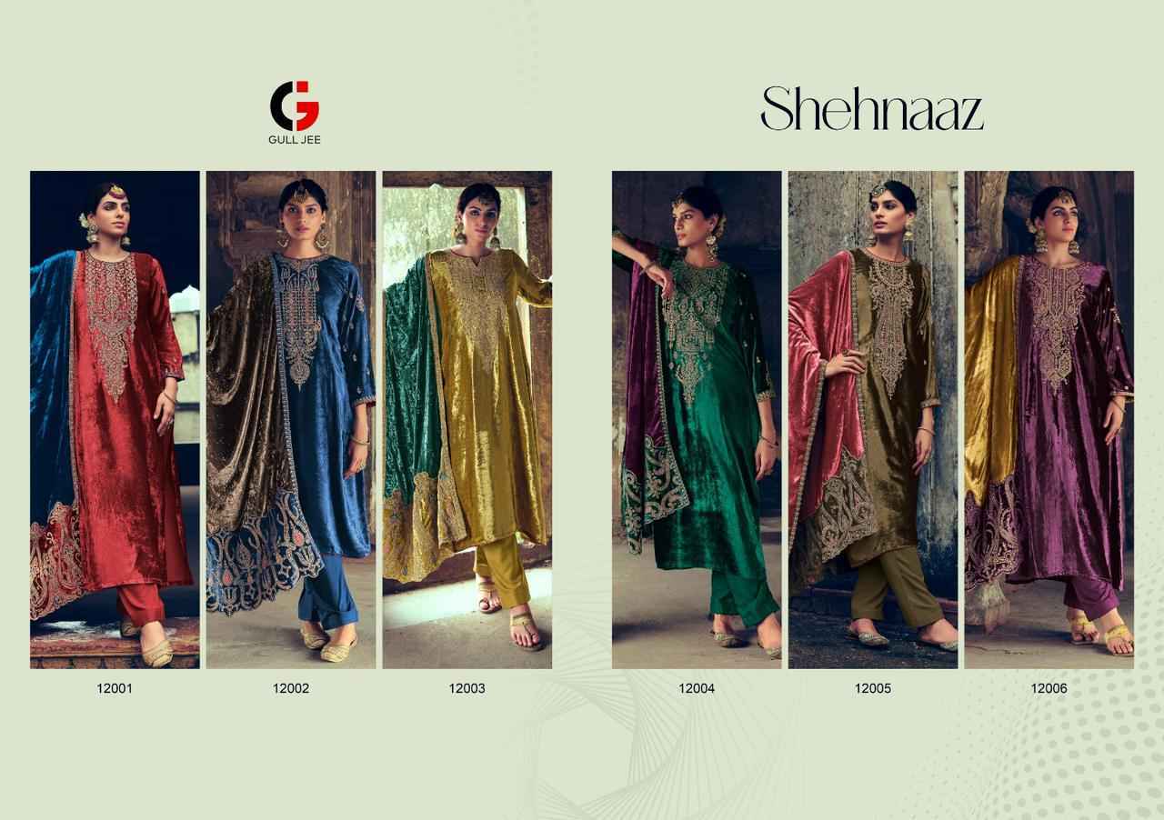 Gull Jee Shehnaaz Velvet Dress Material 6 pcs Catalogue - Surat Wholesale Market