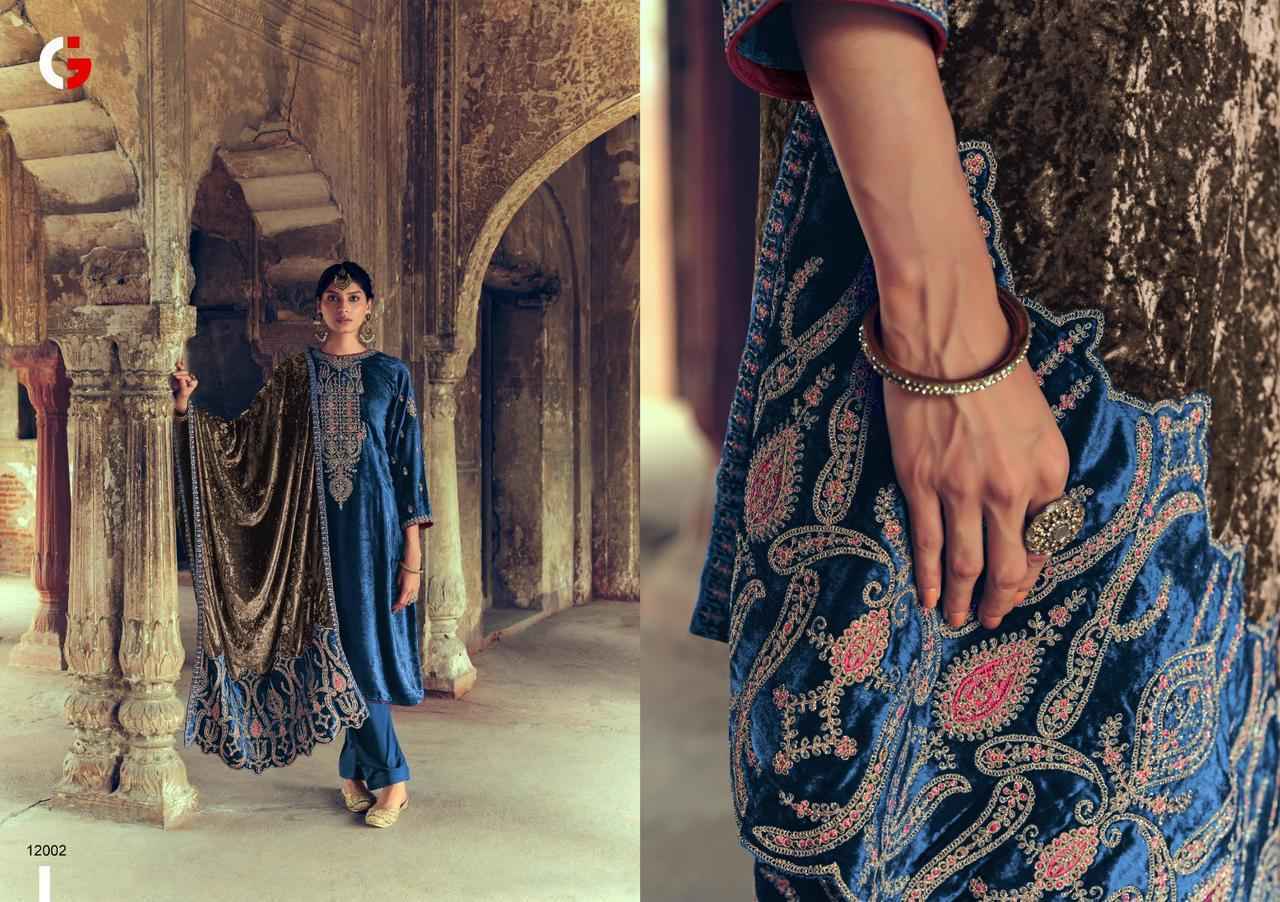 Gull Jee Shehnaaz Velvet Dress Material 6 pcs Catalogue - Surat Wholesale Market
