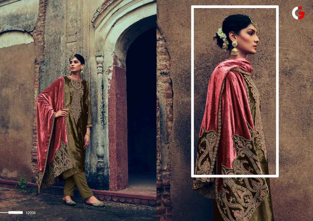 Gull Jee Shehnaaz Velvet Dress Material 6 pcs Catalogue - Surat Wholesale Market
