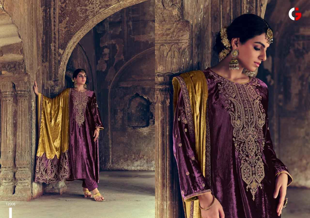Gull Jee Shehnaaz Velvet Dress Material 6 pcs Catalogue - Surat Wholesale Market