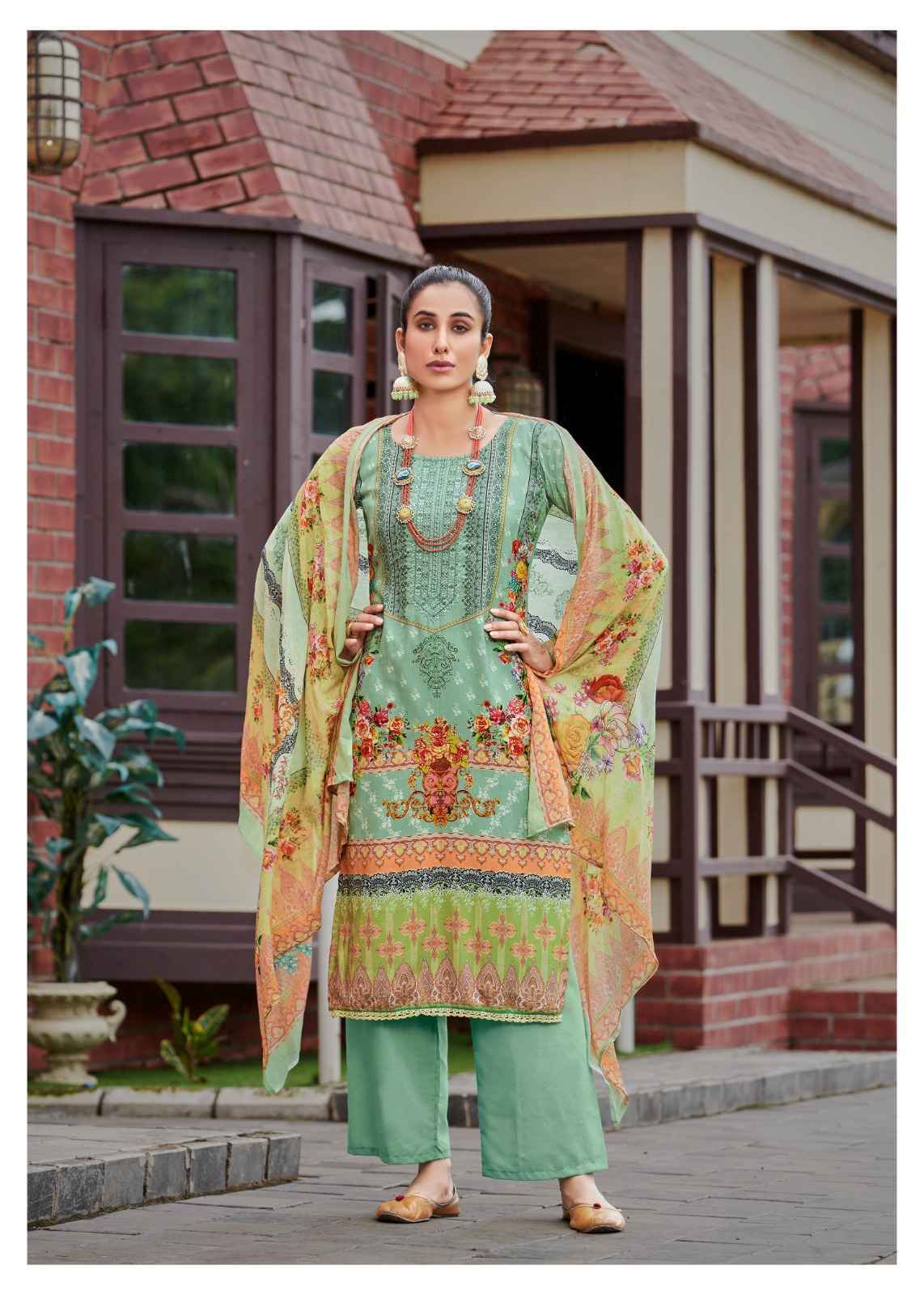 Hermitage Aza Vol 4 Cotton Dress Material 6 pcs Catalogue