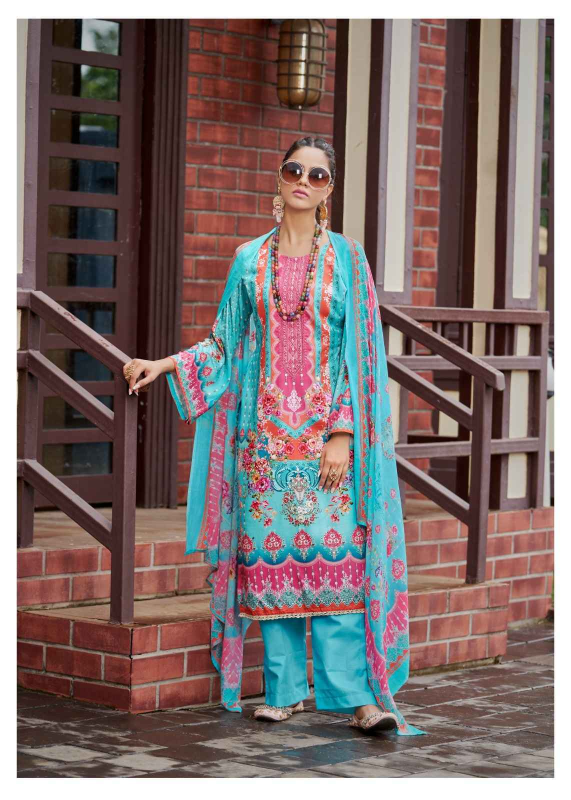 Hermitage Aza Vol 4 Cotton Dress Material 6 pcs Catalogue