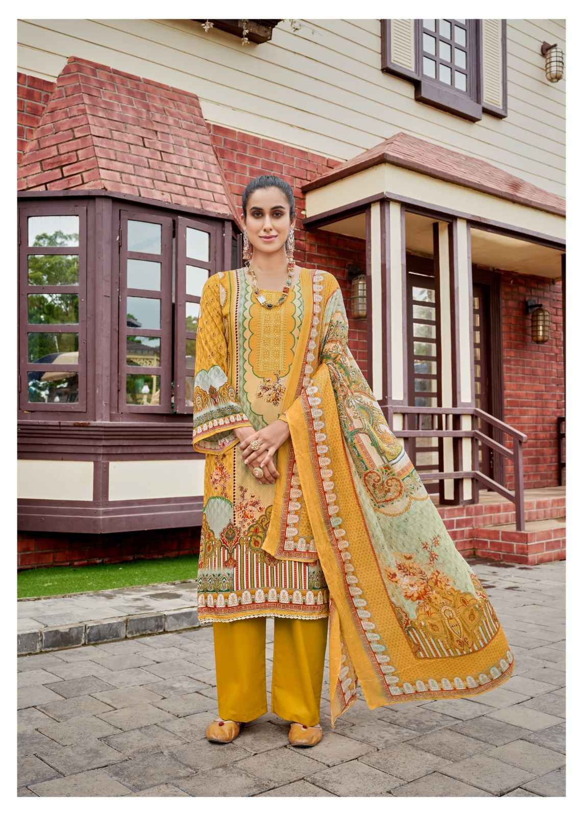 Hermitage Aza Vol 4 Cotton Dress Material 6 pcs Catalogue